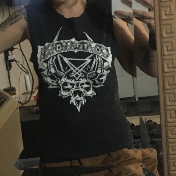 GoatWhore Vintage Reversible Rare Logo Tee - Picture 5 of 7